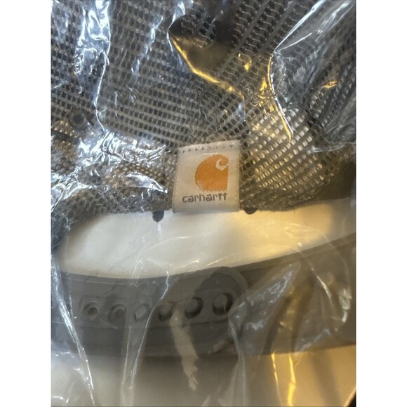 NEW Carhartt G Force Snap Back Canvas Mesh Graphic Cap Logo Gray Men's - Picture 3 of 5